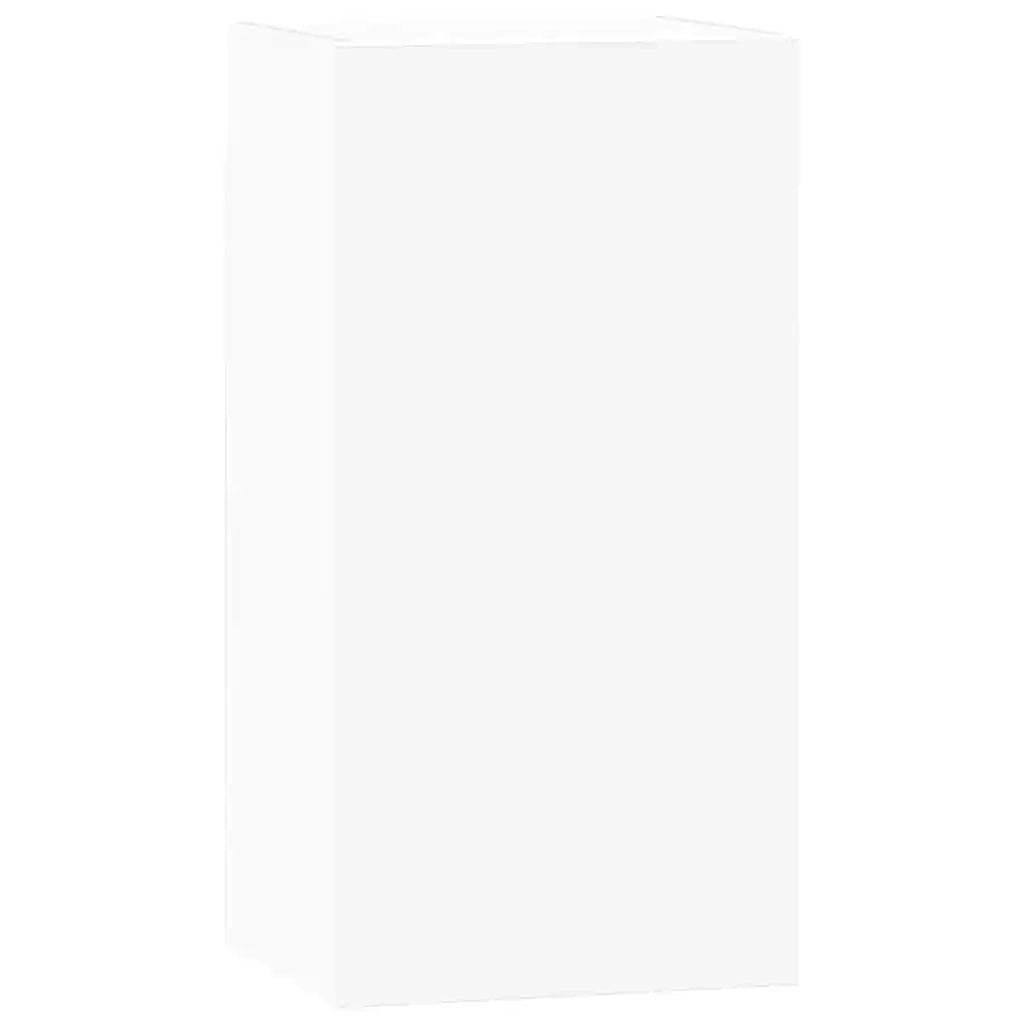 Set Mobili Porta TV 8 pz Bianco in Legno Multistrato 3078704