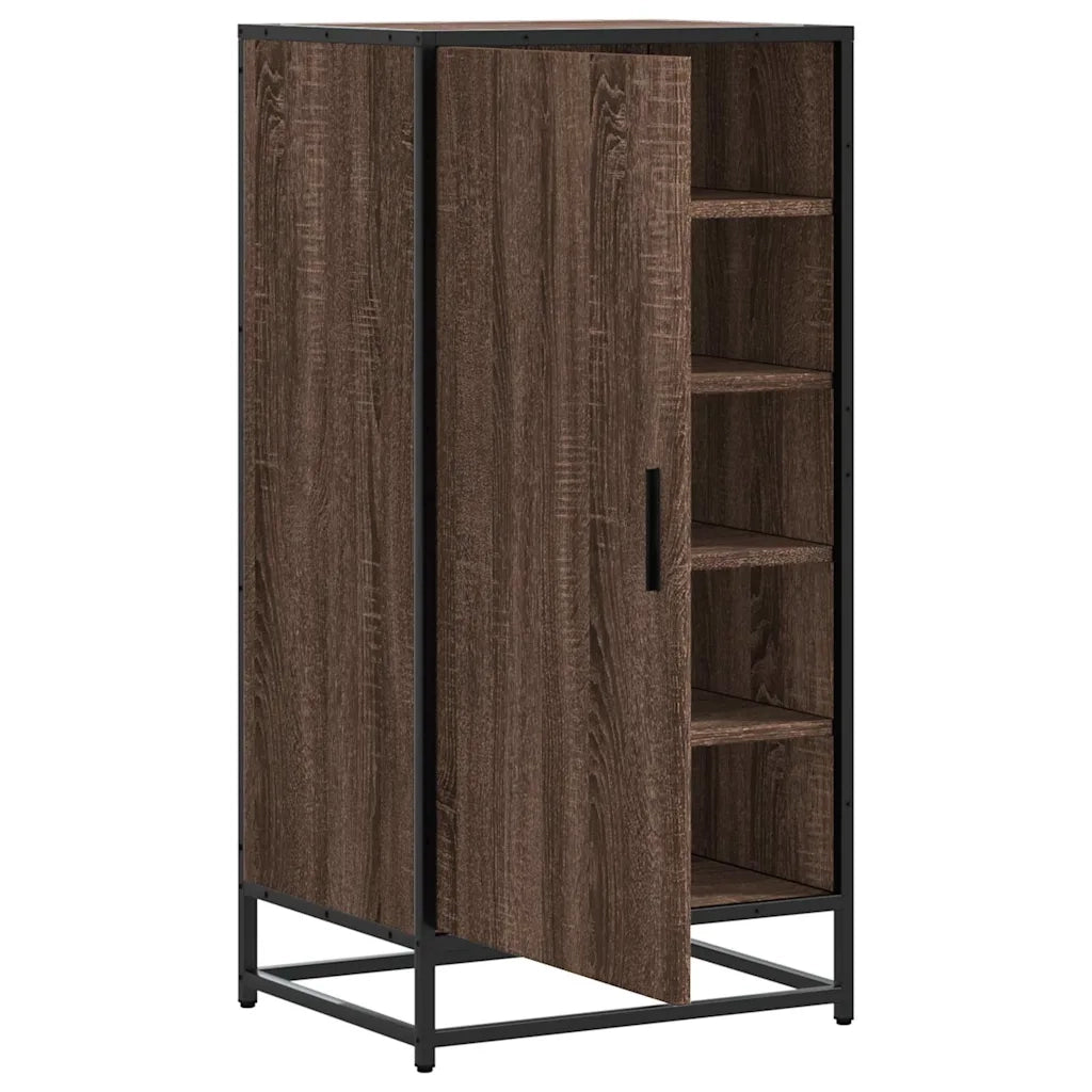 Scarpiera | Mobile per scarpe Rovere Marrone 48x38x97,5 cm in Legno Multistrato