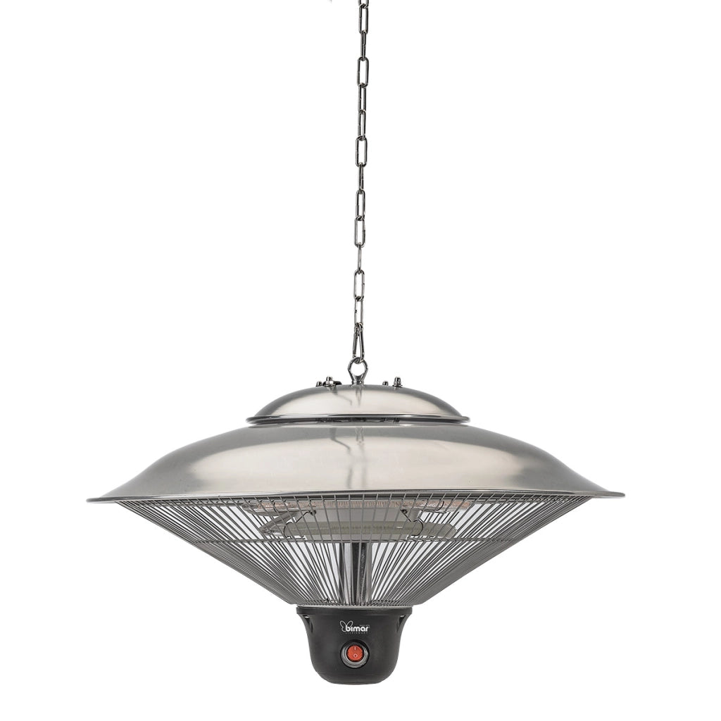 Bimar Stufa Elettrica Esterno HR313 Lampada Infrarossi Radiante 1500W Telecomando 2 Potenze