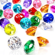 Decorazione con Diamanti Acrilici da 40 pezzi - Decorazione da Tavolo a Scatter - Decorazione per Matrimoni - Decorazione per la Casa - Riempi Vasi - Dimensione 30 mm - Decorazioni con Pietre