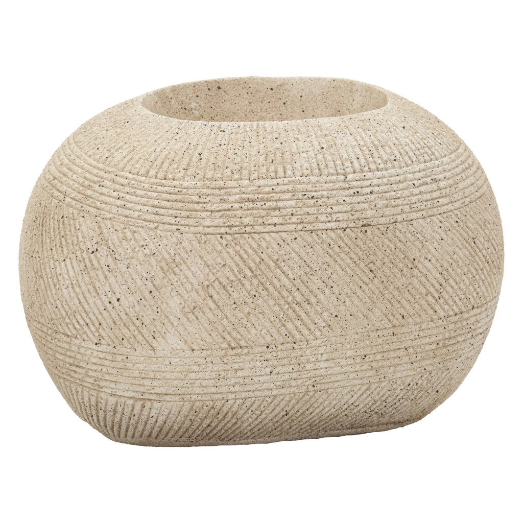 Gagameha, Vaso Finitura Effetto Marmo, Bianco Marmo