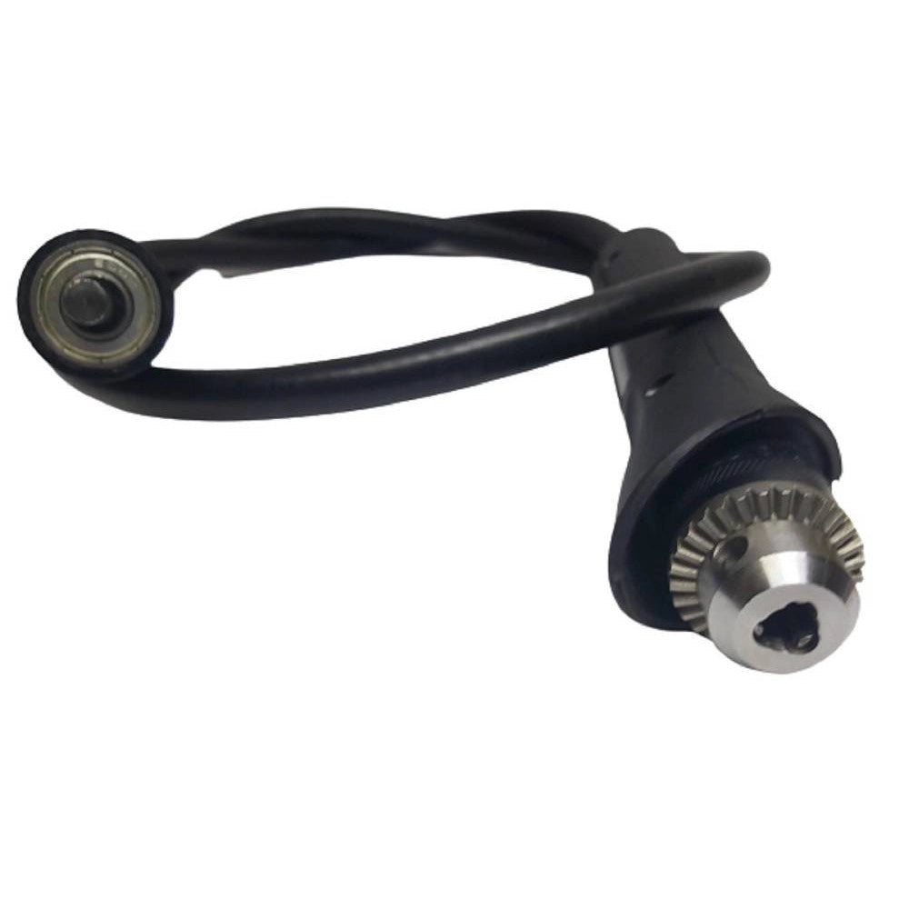Trade Shop - Albero Prolunga Flessibile Per Trapano 130 Cm Con Mandrino A Cremagliera -