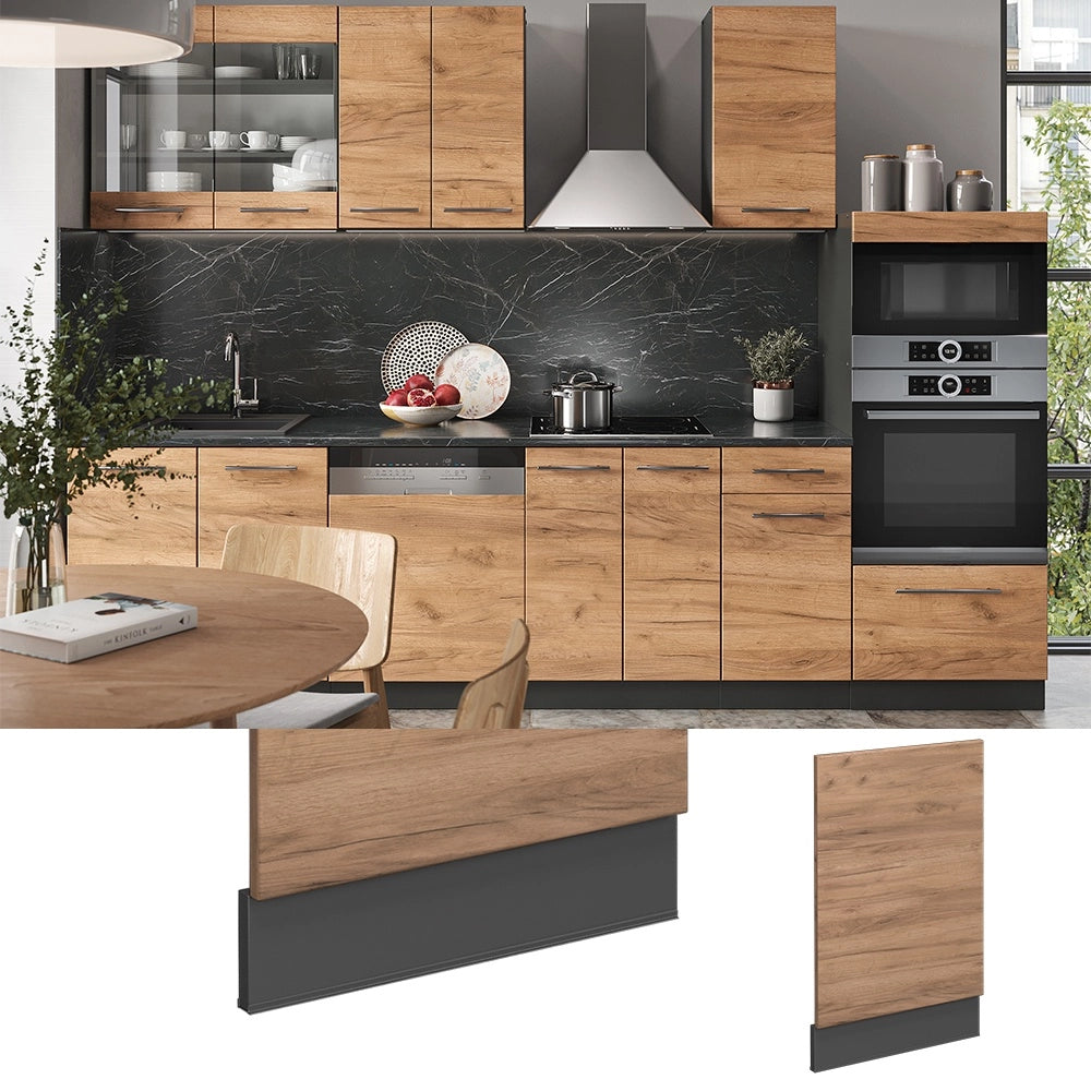 Pannello frontale Fame-Line Rovere dorato/Antracite 45 cm, PL Rovere Vicco