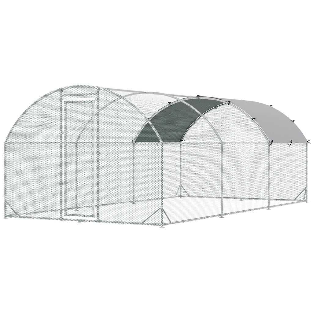 Recinto per polli 15,96 m2 ¨C Minimal ¨C 2,8x5,7x1,97 m grigio