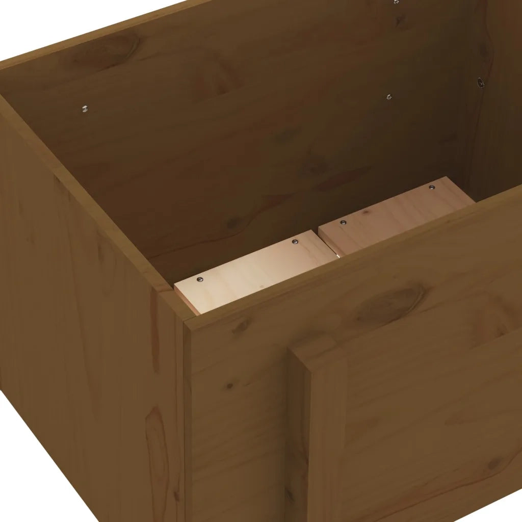 Fioriera da Giardino Ambra 62x50x57 cm Legno Massello di Pino 825208