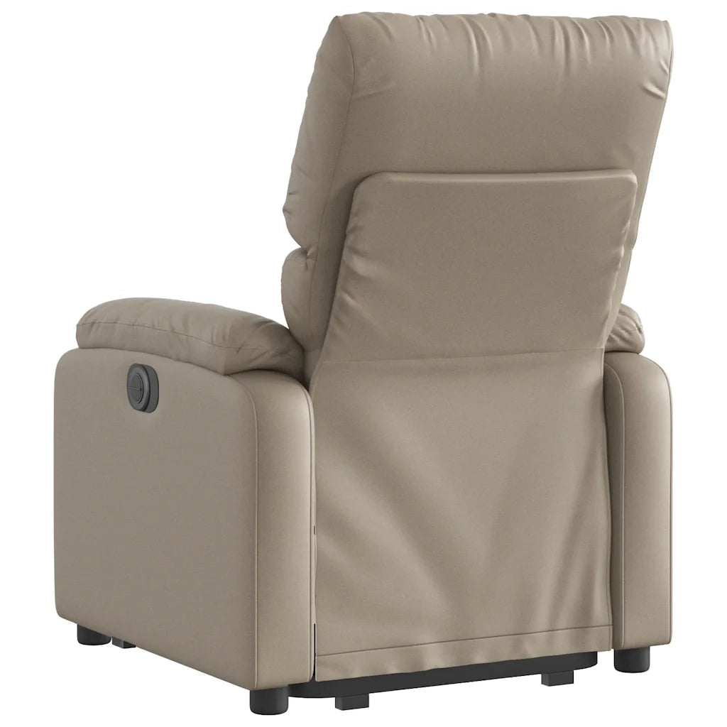 Poltrona Alzapersona Reclinante Elettrica Cappuccino Similpelle 3204906