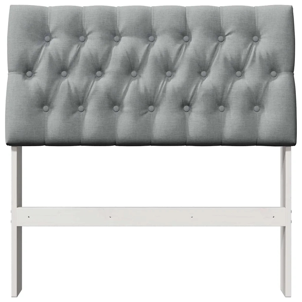 Testiera | Testata imbottita Grigio chiaro 90 cm Pino massello