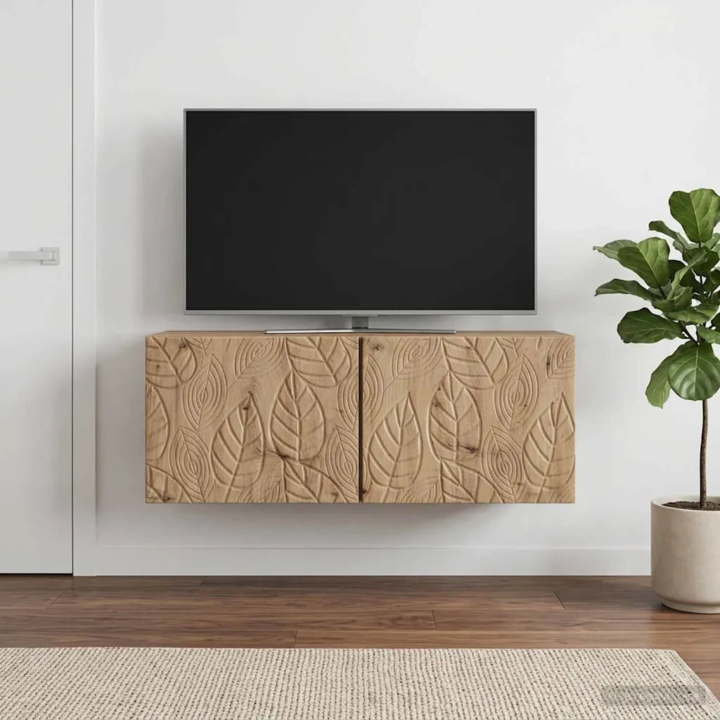 Mobile Porta TV da Muro 78,5 x 31 cm Rovere Artigianale 898894