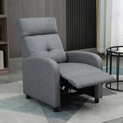 POLTRONA Relax reclinabile in poliestere grigio fino a 155° portata 150 kg