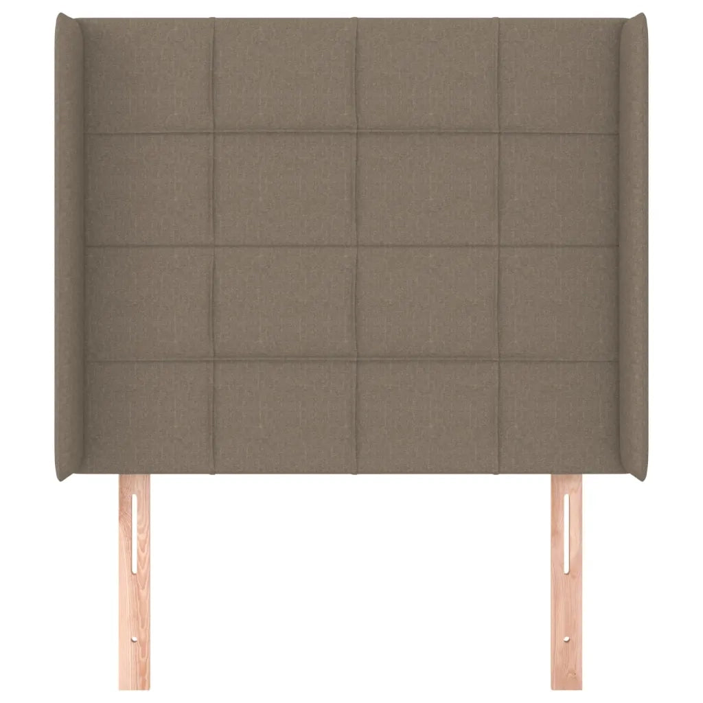 Testiera ad Orecchio Tortora 103x16x118/128 cm in Tessuto 3119574