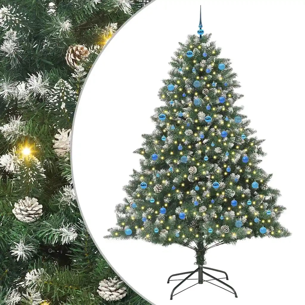 Albero di Natale artificiale con 300 LED Verde 240 cm 3395264