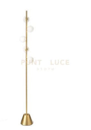 POMI' LAMPADA DA TERRA ORO SPAZZOLATO ATTACCO 5 LUCI ATTACCO G9 H.170CM