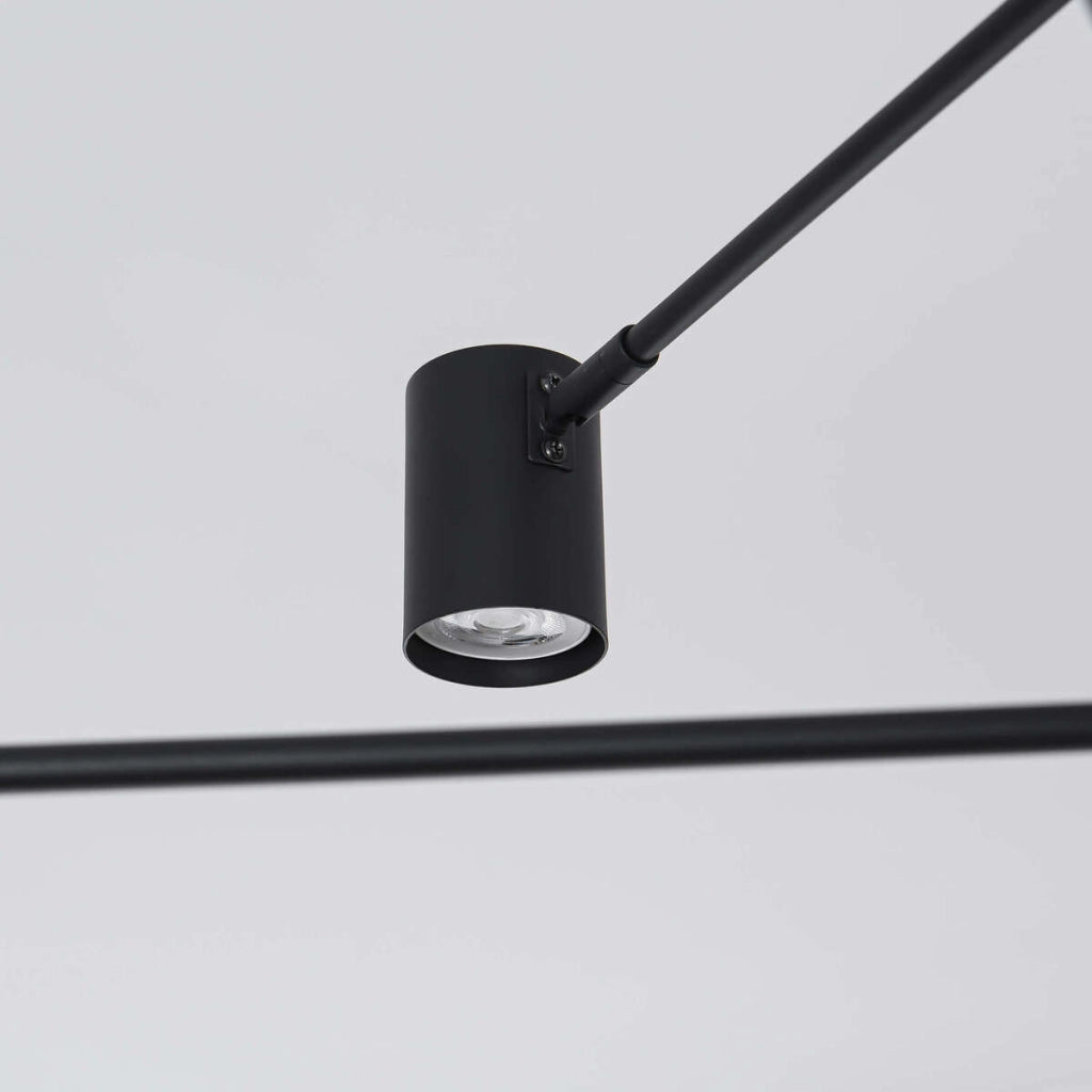 Lampada a sospensione Snow Light Prestige nera 6xGU10 Ø80