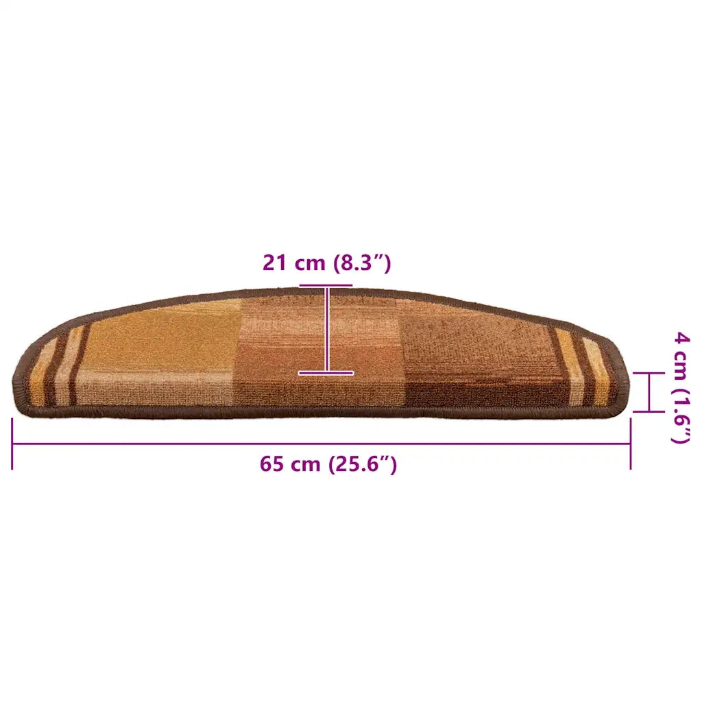 Tappetini per Scale Autoadesivi 5 pz | Gradini per Scale 65x21x4 cm Marroni