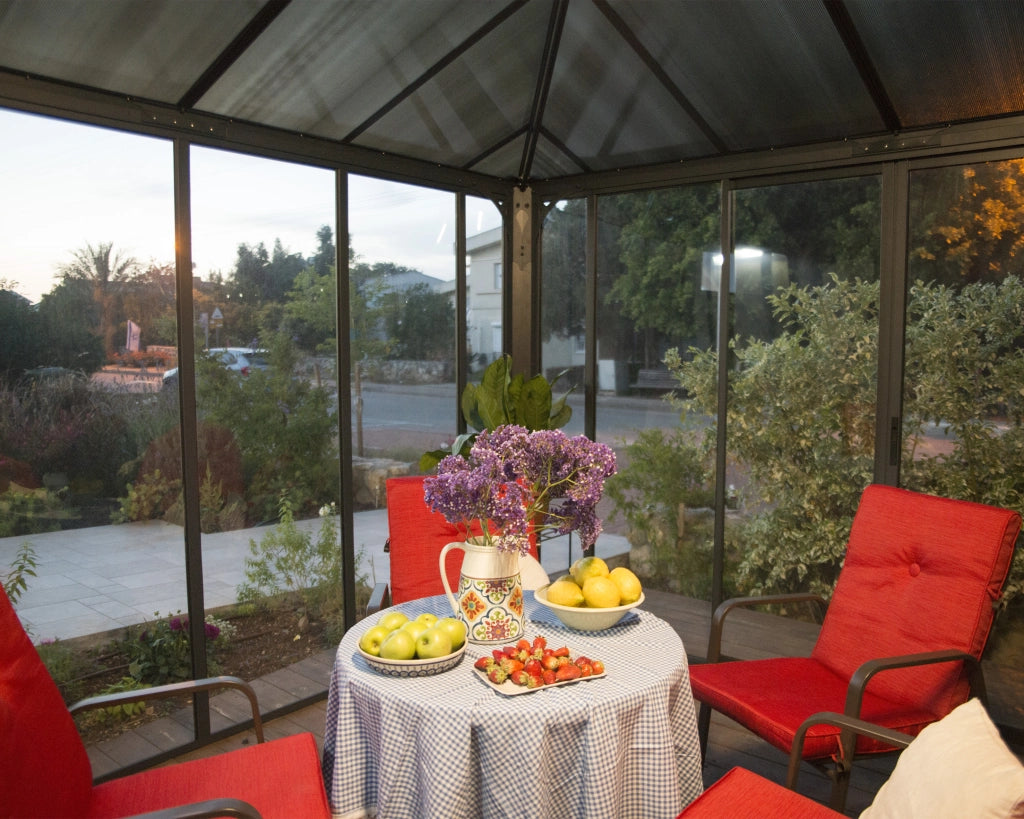 Gazebo Chiuso in Alluminio Ledro 3X3 m