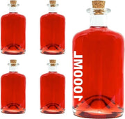 Detersivo per bottiglie di vetro 1 Litro - ermetico - Gin di Morella aceto birra sidro soda vodka acqua