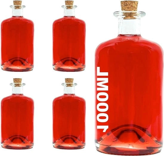 Detersivo per bottiglie di vetro 1 Litro - ermetico - Gin di Morella aceto birra sidro soda vodka acqua