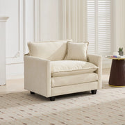 Poltrona Cloud ¨C Xylo ¨C Tessuto Chenille Beige, Cuscino Imbottito