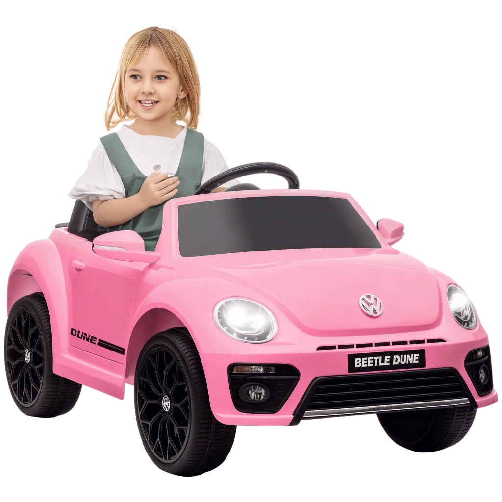 Auto elettrica per bambini Maggiolino VW ¨C Xylo ¨C Rosa con telecomando e musica