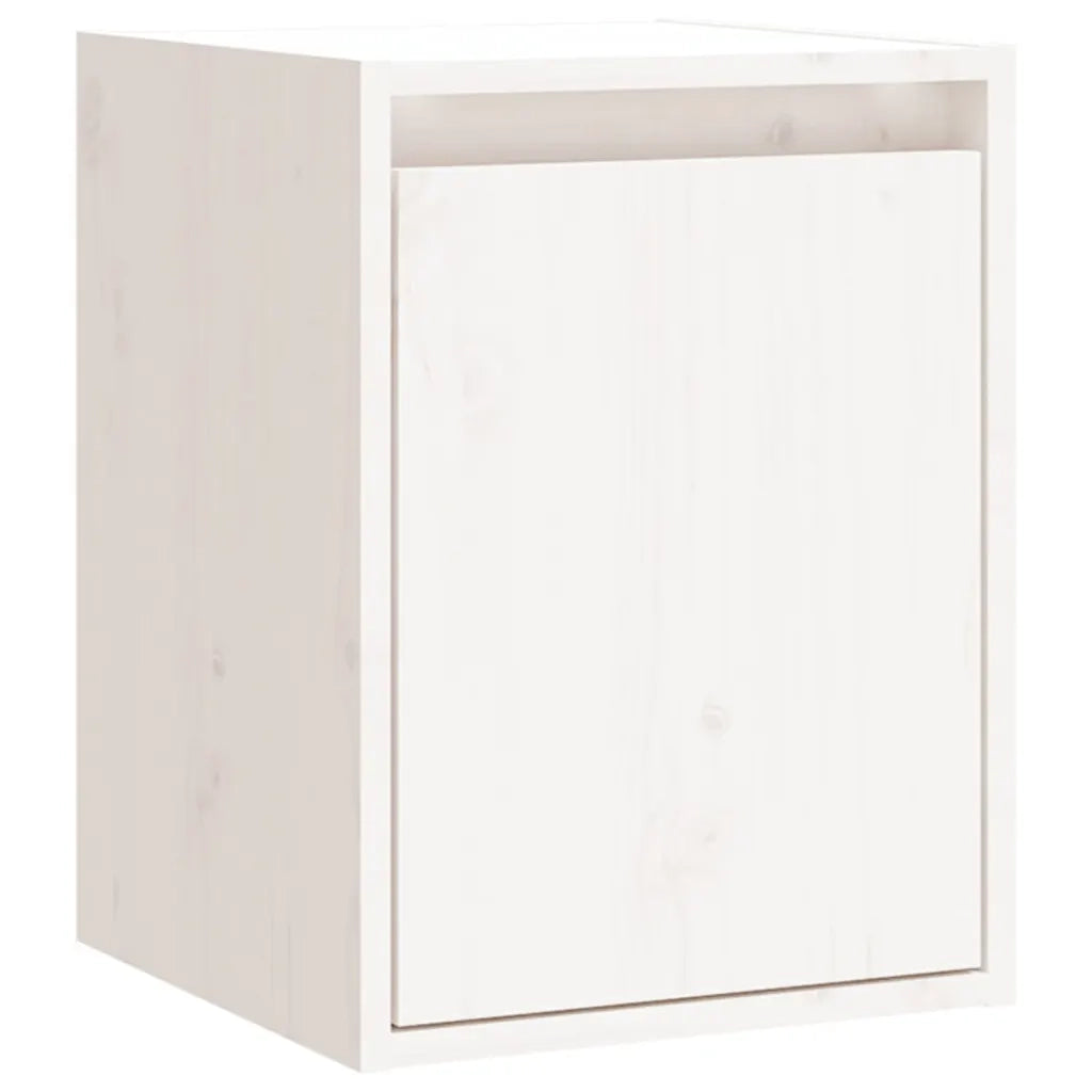Pensili 2 pz Bianchi 30x30x40 cm in Legno Massello di Pino CFW4424103