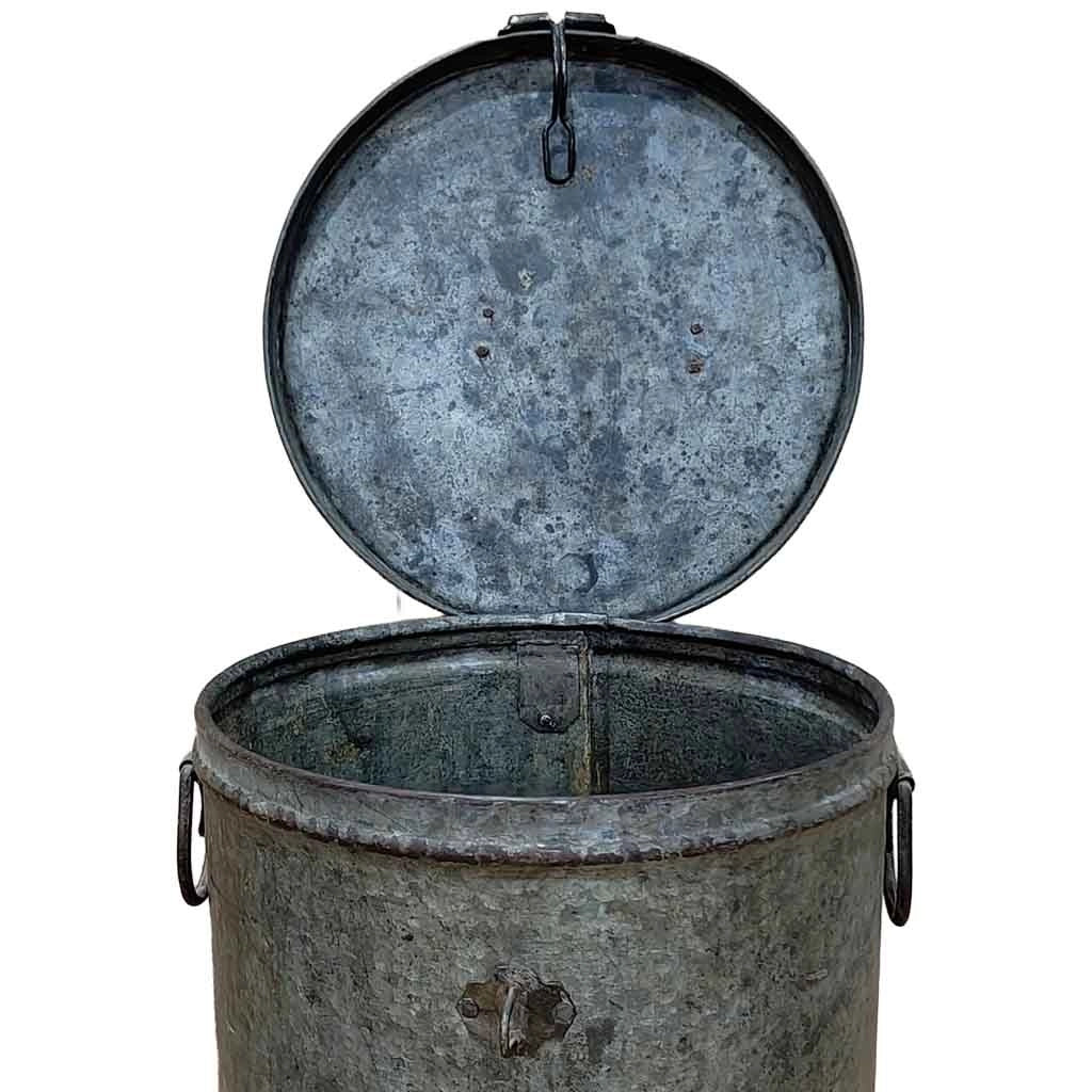 Baule in metallo artigianale 29x29x41h cm