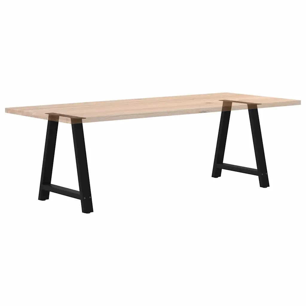 Gambe per tavolo da pranzo a forma di A 2 pz | Piede del tavolo nere 80x(72-73) cm in acciaio