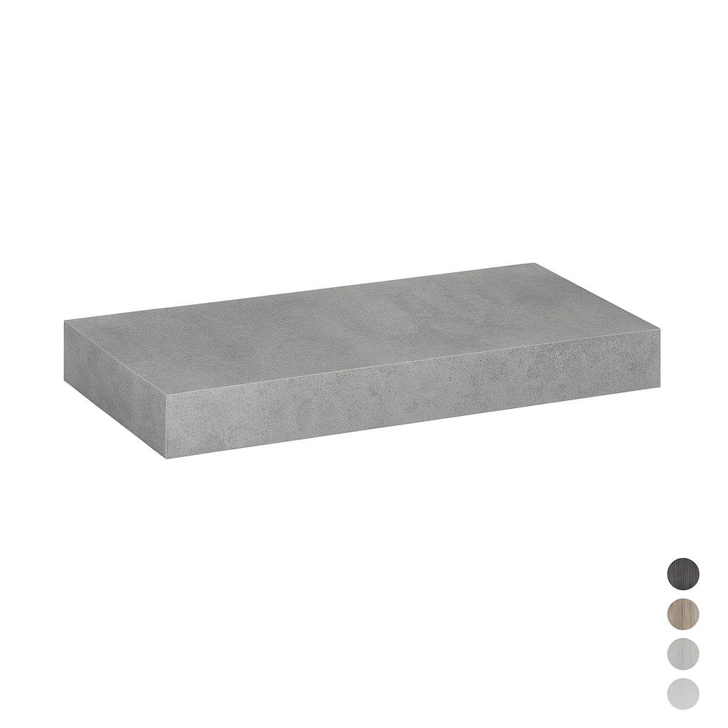 MENSOLA PER LAVABO MOD. UNIKA H 10- cm 80x46xH.10 Olmo Cemento- DH- pezzi 1