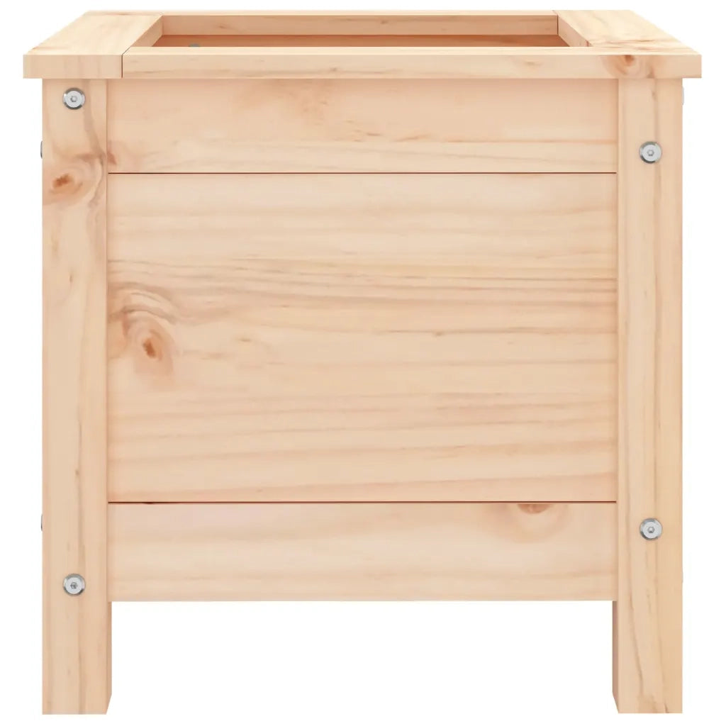 Fioriera | Cassetta per fiori | Vaso da Giardino 40x40x39 cm in Legno Massello di Pino