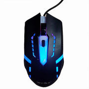 Trade Shop - Mouse Ottico Rgb Gaming Illuminato Led 2 Pulsanti Ingresso Usb Led Gaming M-39 -