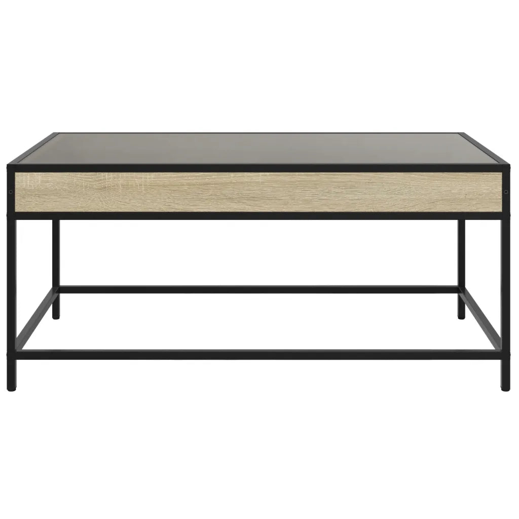 Tavolino da Salotto con LED Infinity Rovere Sonoma 90x50x41 cm 847688