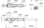 Motore elettrico per recliner - sostituzione motore - basso livello di rumore - attuatore per poltrone - adatto per diverse sedie
