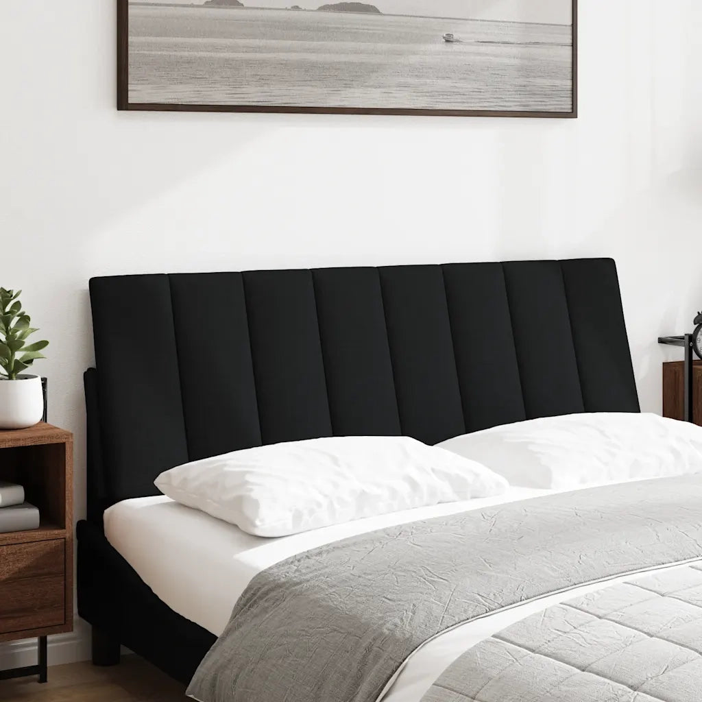 Cuscino Testiera-Cuscino per Testiera Hanko Nero 120 cm in Tessuto