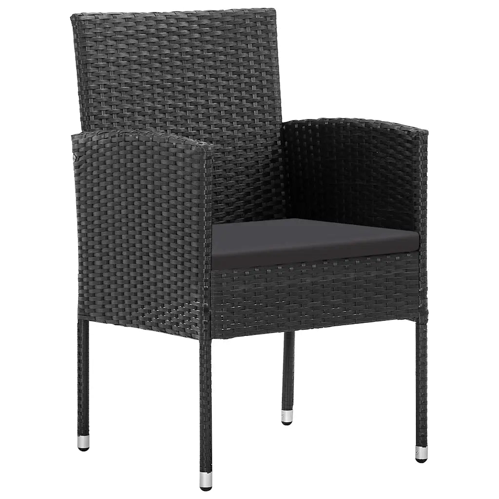 Set da Pranzo da Giardino 9 pz Nero 3067931