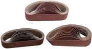 Set di cinture di abrasione 30 pezzi 30 x 330 mm - Ossidiana di alluminio - Granulometria 80/240/800 - Adatto per macchine da abrasione per cinture - Duraturo e resistente allo sforzo - Per legno, plastica e metallo - Carta abrasiva