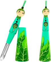 Katana unica con impugnatura a mano in verde