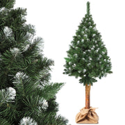 Albero di Natale artificiale KADAX su tronco, 160 cm, realistico, denso, a forma di diamante, stabile.