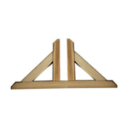 Piede Doppio per Pannelli Grigliati in Legno Europa 60 x 30 cm