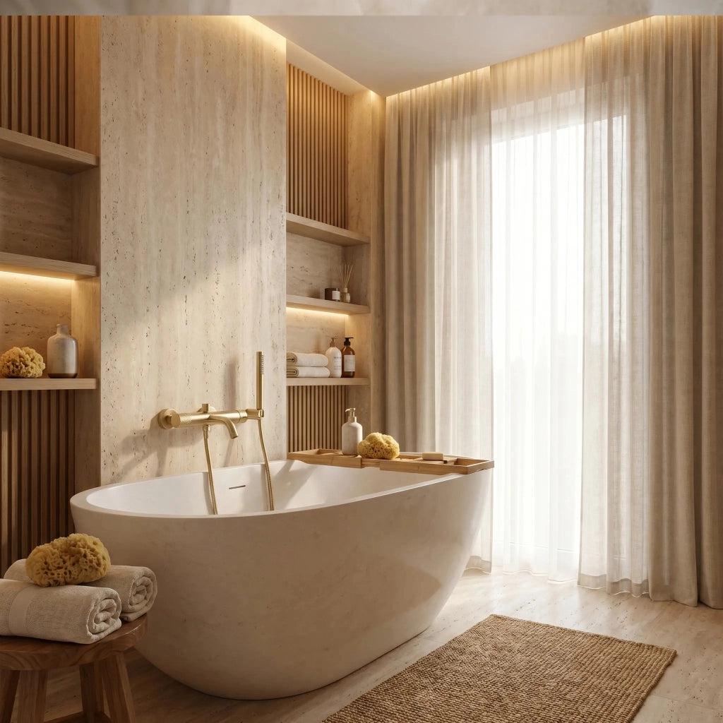 Rubinetto Da Vasca Rea Venti Brush Gold