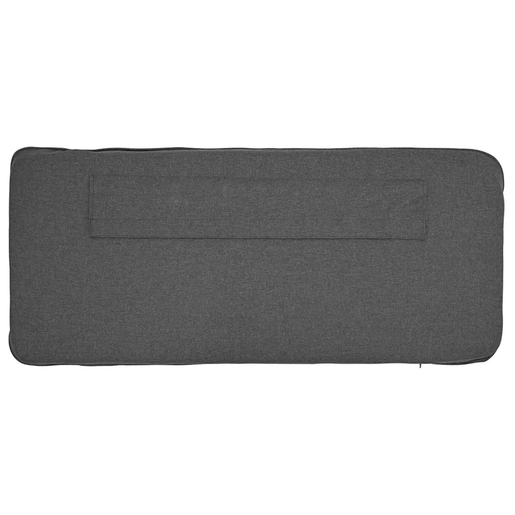 Testiera imbottita Marrone e grigio scuro 180 cm Pino massello 880164