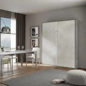 Letto matrimoniale francese a scomparsa 140 Kentaro cashmere