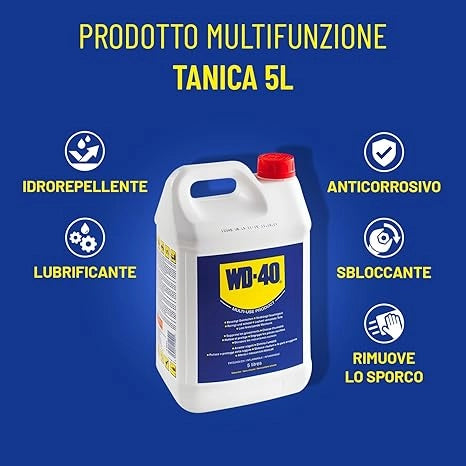 SPRAY LUBRIFICANTE WD-40  Lt. 5 + dosatore spray