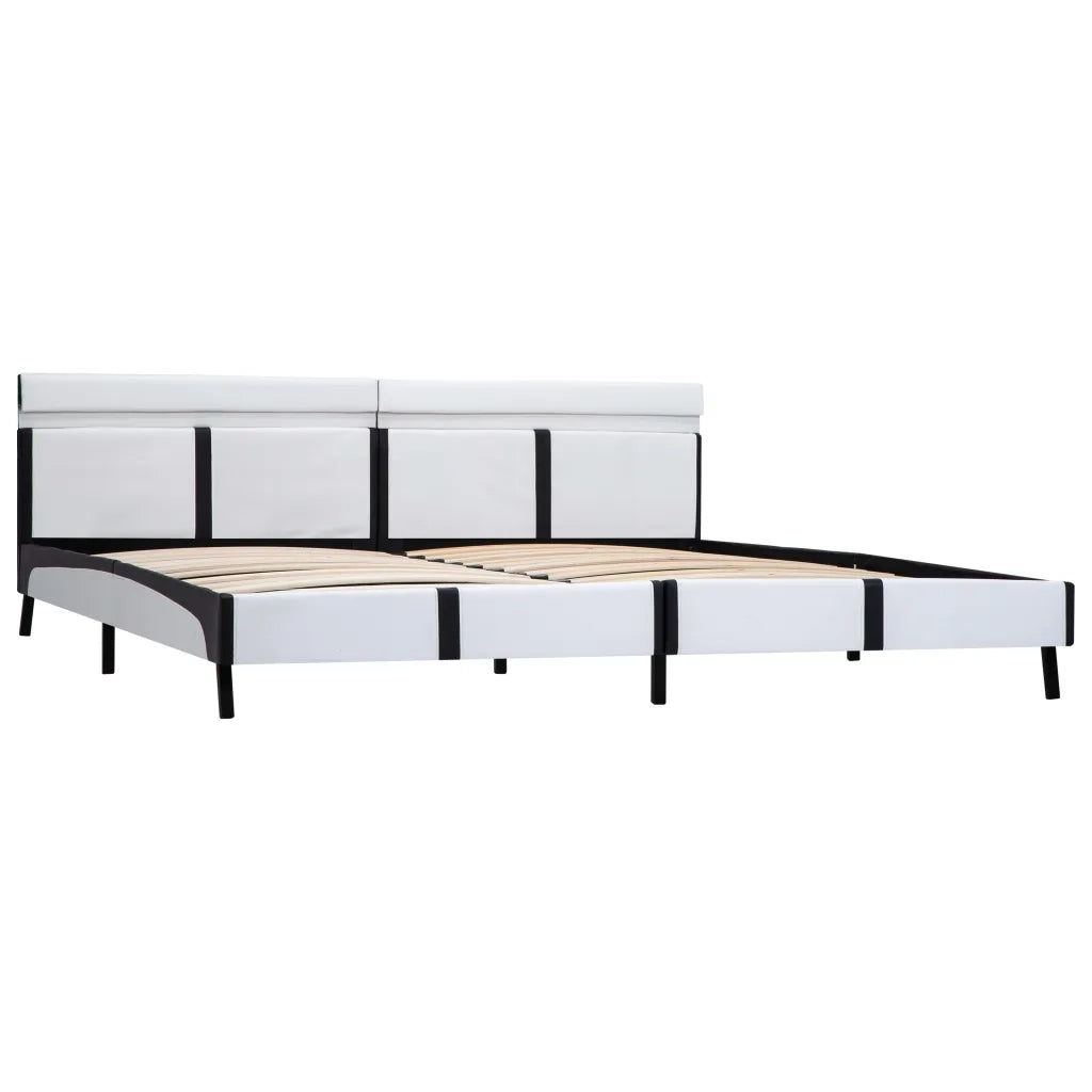 Letto matrimoniale | Letto per adulti | Giroletto con LED senza Materasso Bianco 180x200 cm