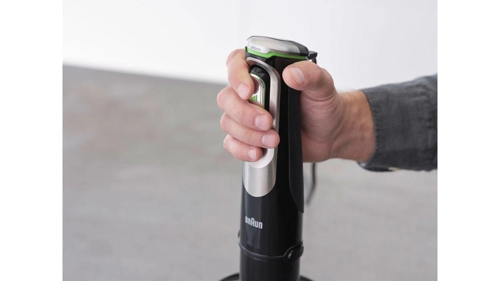 Braun MQ9187XLI MultiQuick 9 Frullatore ad Immersione 1200 W 0,6 L 3 velocita' ActiveBlade lavastoviglie colore Nero Acciaio Inox