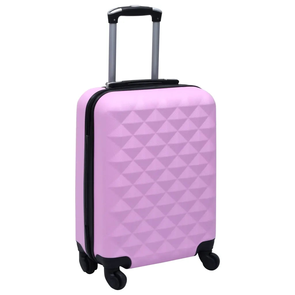 Set Valigie Trolley a Custodia Rigida 2 pz Rosa in ABS 92429