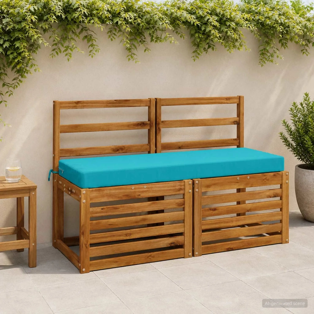 Cuscino per panchina SOEST 100% Poliestere Turchese 949714