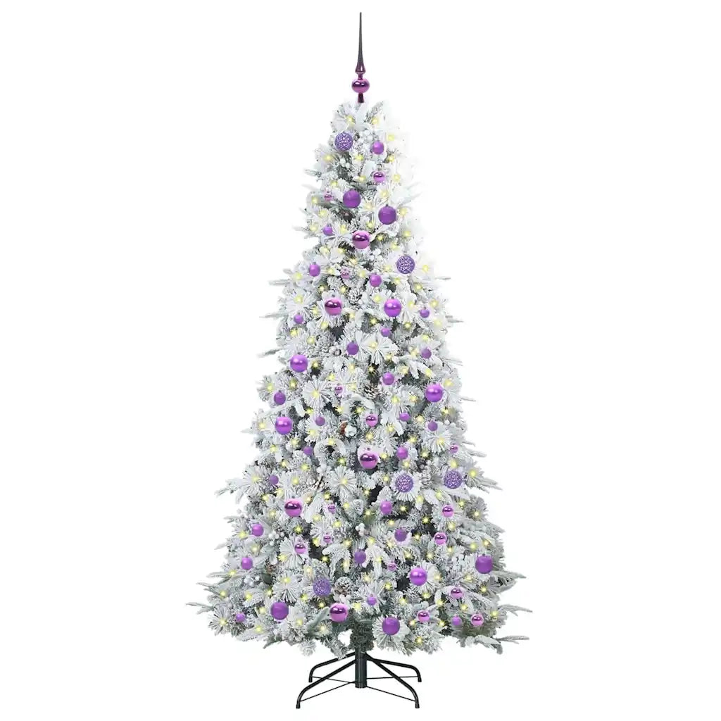 Albero di Natale Artificiale con Rami Pieghevoli Bianco 180 cm 3397490