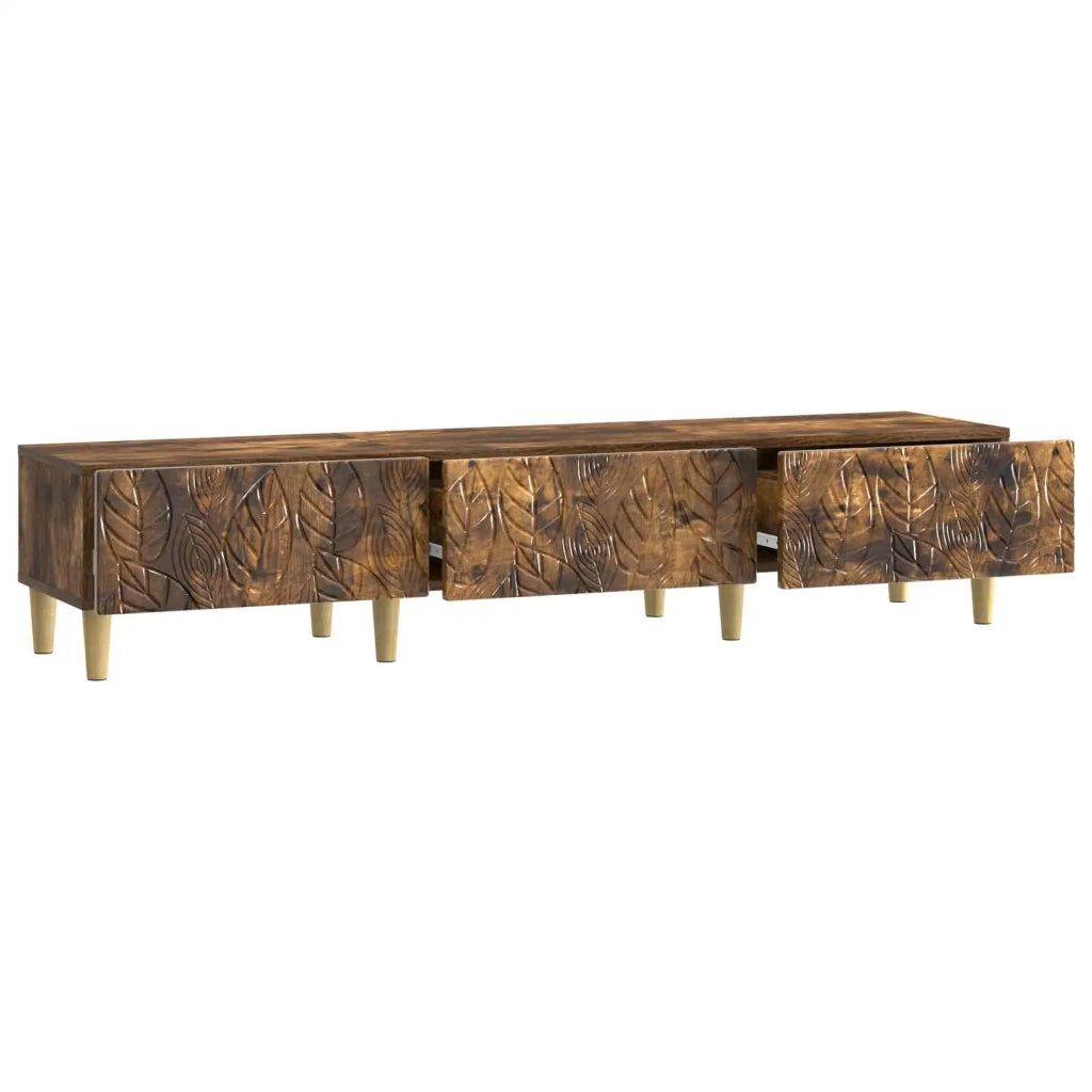 Mobile TV | Armadietto TV | Mobile Porta TV 147 x 34,5 x 30 cm Rovere Fumo Legno ingegnerizzato