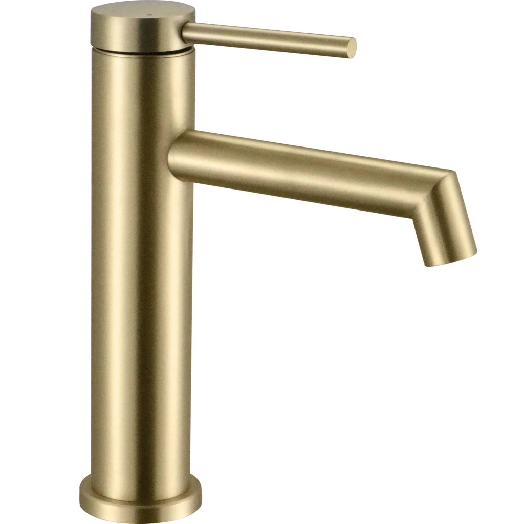 Rubinetto Da Lavabo Rea Foss Gold Brush Low