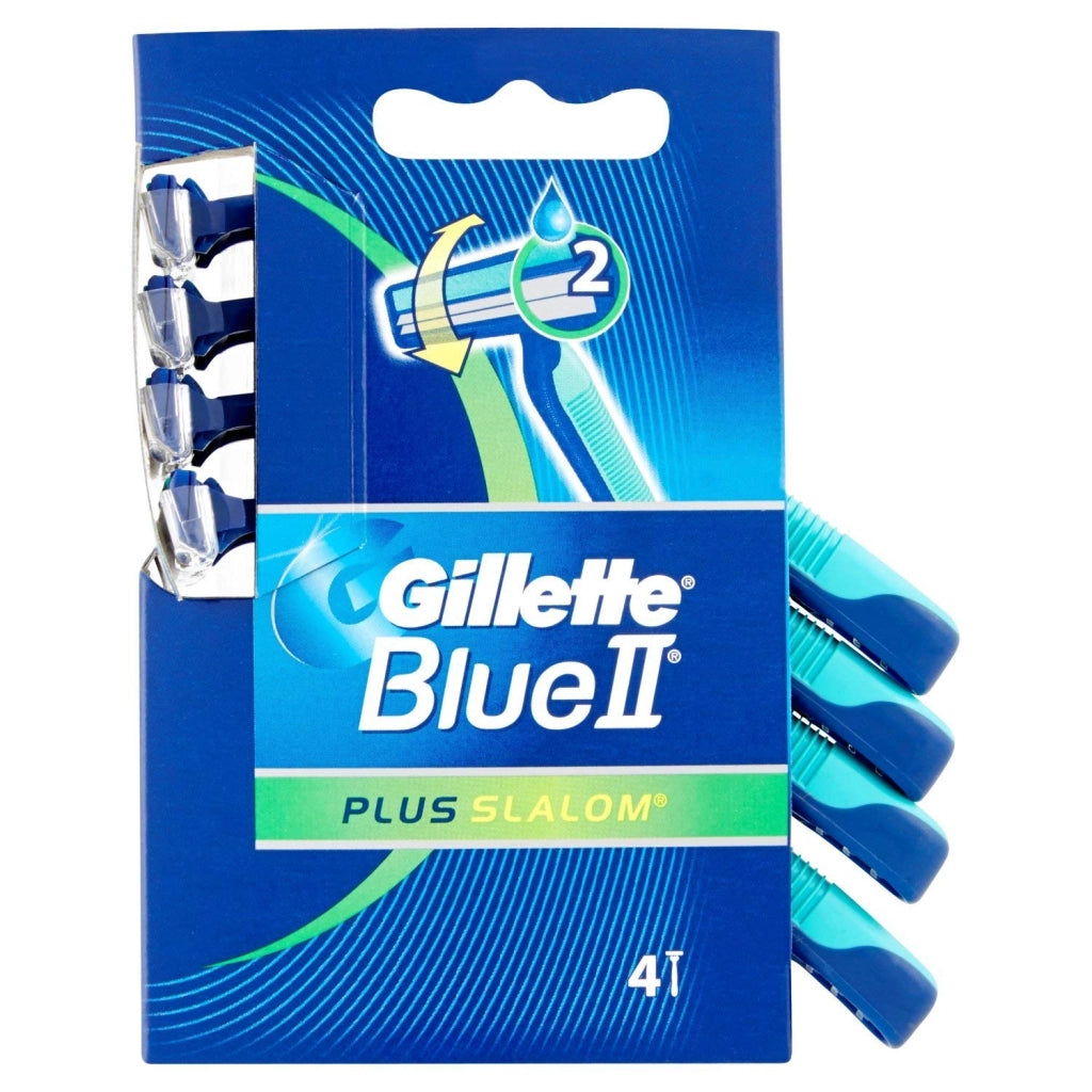 GILLETTE RASOI USA E GETTA  BLU II SLALOM PLUS X4 PZ RASATURA PERFETTA