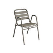 Sedia Calipso MOIA in alluminio set da 2 tortora